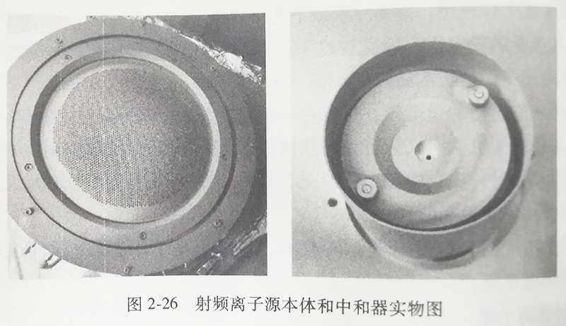 图2-26 射频离子源本体和中和器实物图